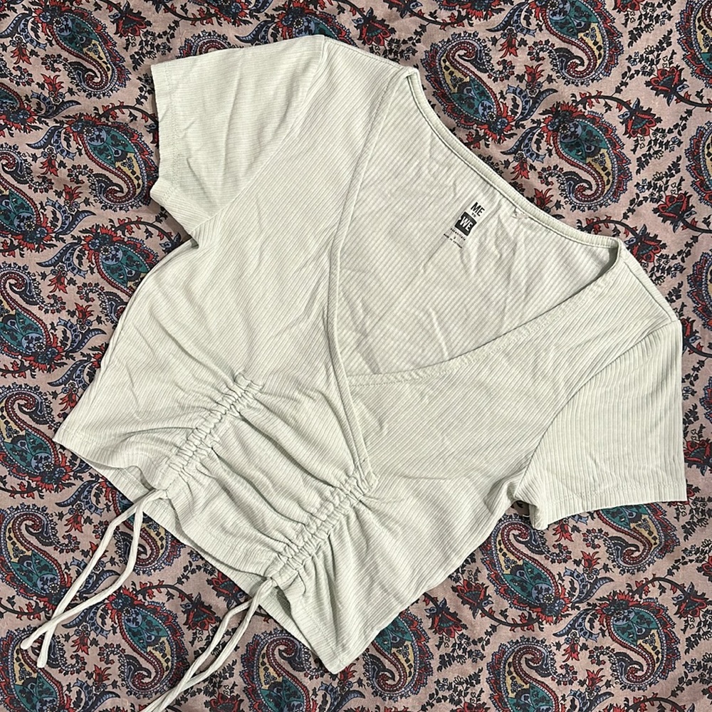 Me to We Essentials Ribbed Crop Top Women size S